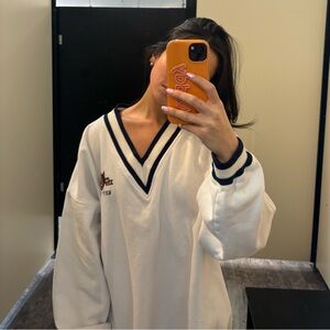 VINTAGE Key West V Neck Striped Sweatshirt

SIZE XL